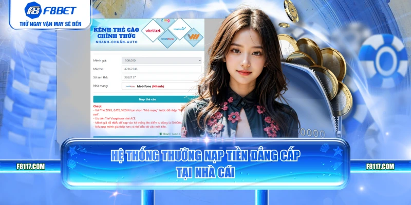 Hệ thống thưởng nạp tiền đẳng cấp tại nhà cái